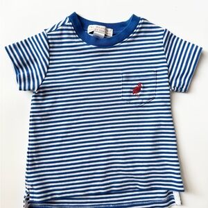The Beaufort Bonnet Company Blue and White Striped Tee
